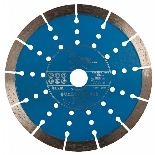 180/22,2mm Pristis Quartser 5th Beton lichtblauw