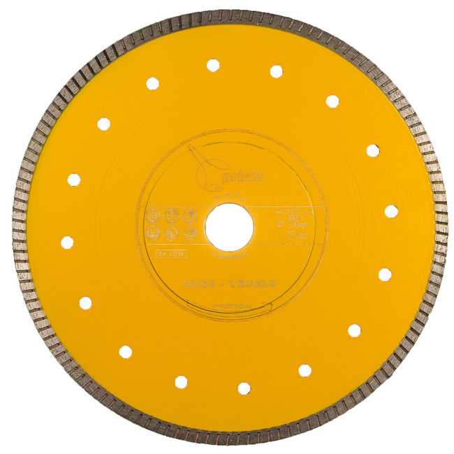 230/25,4mm x 1,6mm Gres-Turbo keramiek/graniet  geel