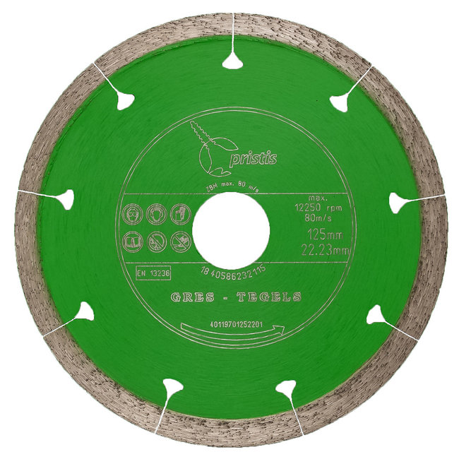 125/22,2mm x 1,5mm Gres-Joint-Segm. keramiek tegels groen