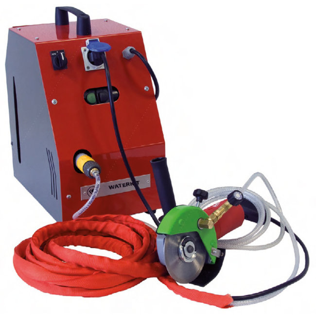ZBM Diamondtools Waterkit 125mm kompleet nat slijpsysteem v. haakse slijper