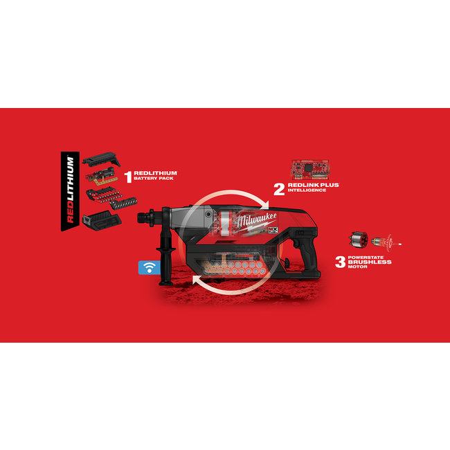 Milwaukee MXF DCD150 302C MX Fuel diamantboormachine