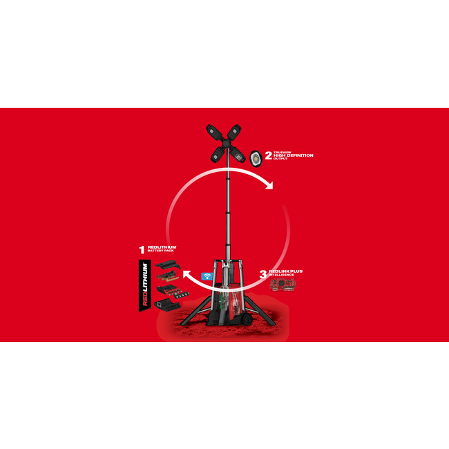 Milwaukee MXF-TL-601 MX Fuel lichtmast ROCKET™ TOWER LIGHT