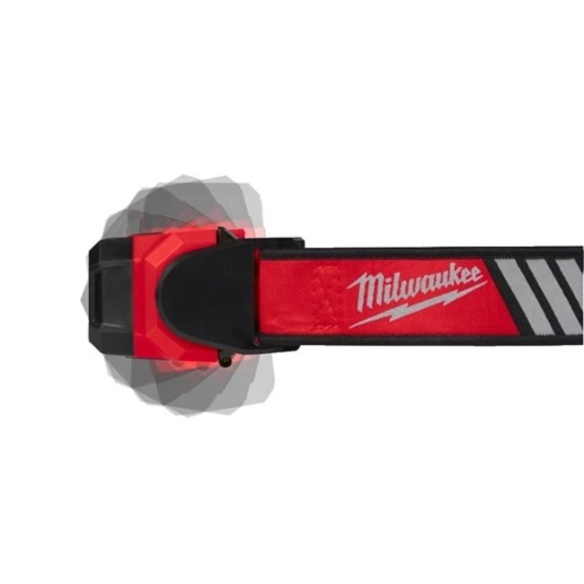 Milwaukee L4HL-VIS-301 LED USB REDLITHIUM helmlamp 600LUMEN