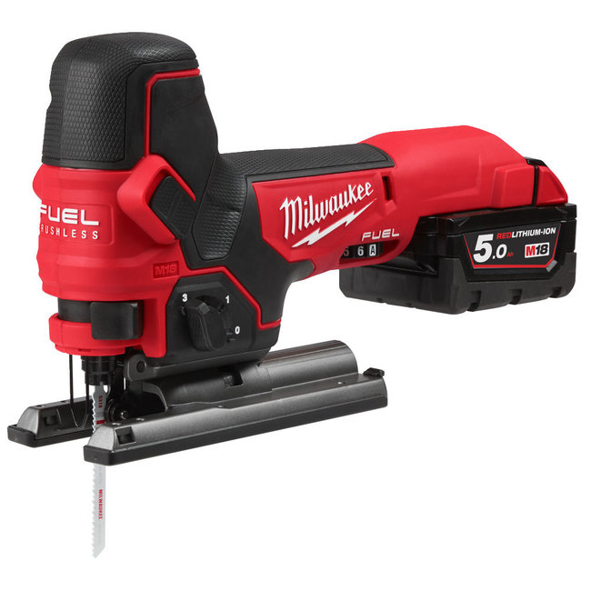 Milwaukee M18FBJS-502X FUEL decoupeerzaagmachine middelgreep