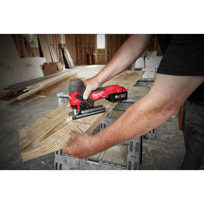 Milwaukee M18FBJS-502X FUEL decoupeerzaagmachine middelgreep
