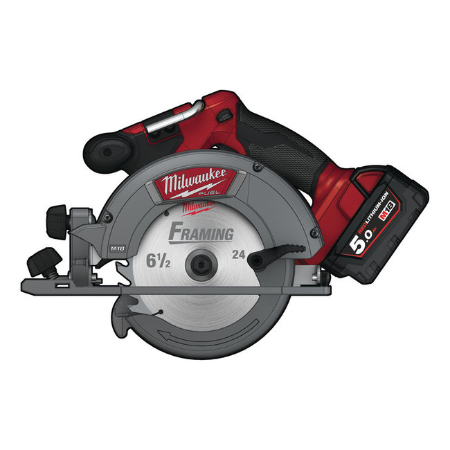 Milwaukee M18CCS55-502X FUEL cirkelzaagmachine