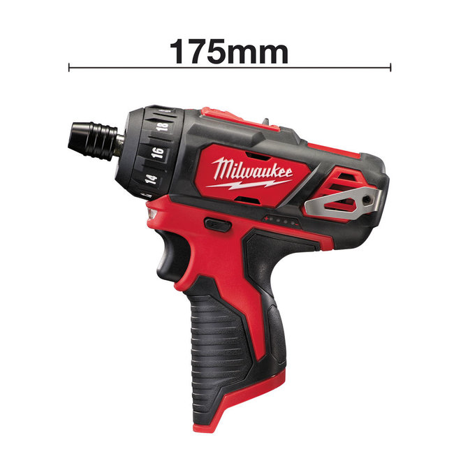Milwaukee M12BD-0 subcompactschroevendraaier 1/4" HEX