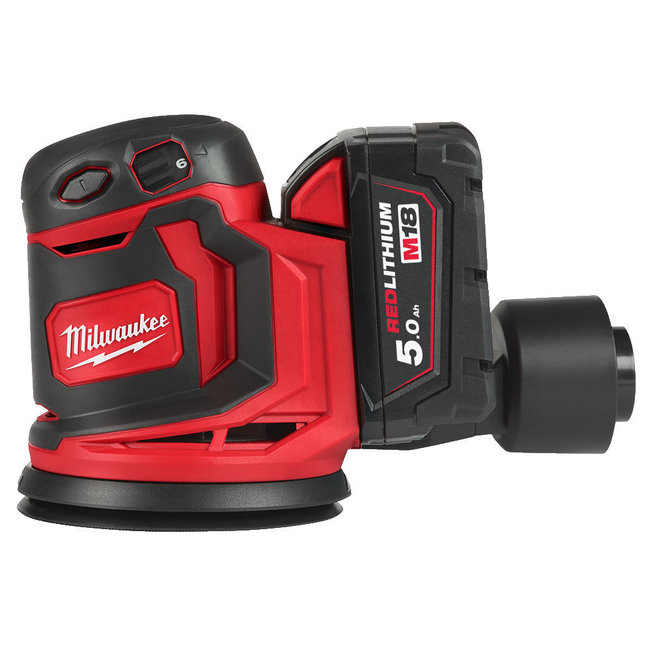 Milwaukee M18BOS125-502B excentrische schuurmachine