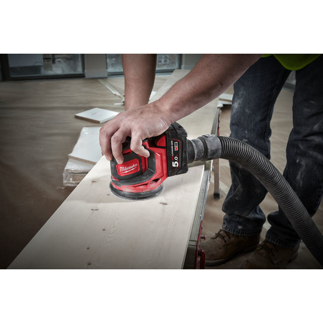 Milwaukee M18BOS125-502B excentrische schuurmachine