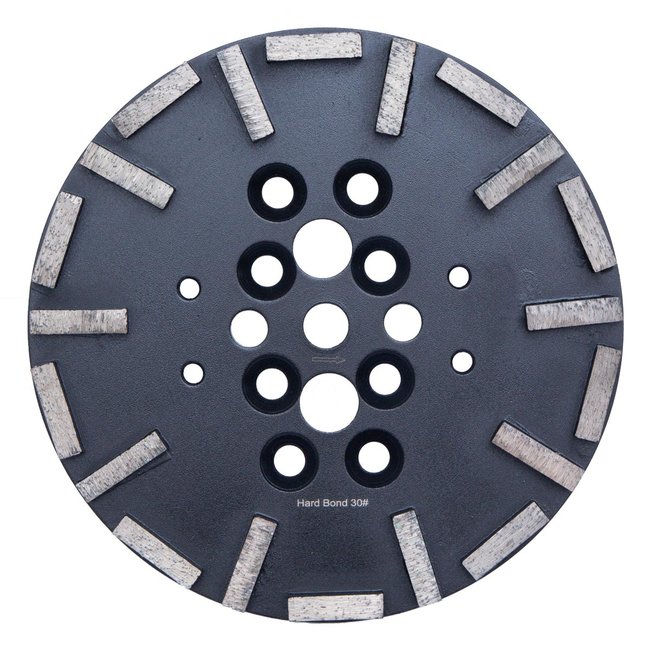 Schuurschijf 250mm 20 segm. #30 Hard Bond Zwart