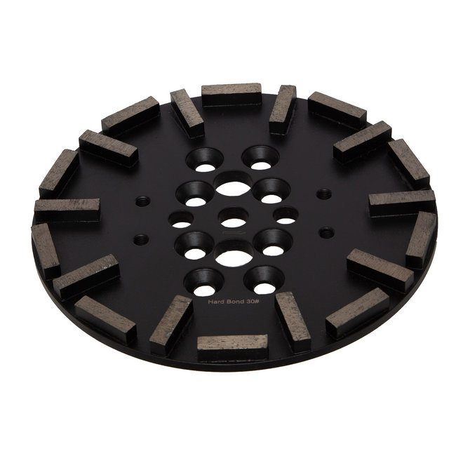 Schuurschijf 250mm 20 segm. #30 Hard Bond Zwart