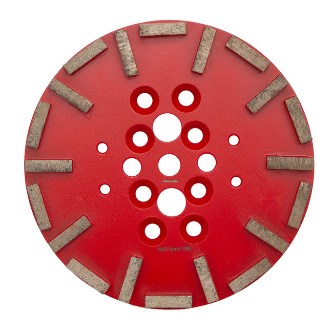 Schuurschijf 250mm 20 segm. #30 Soft Bond Rood