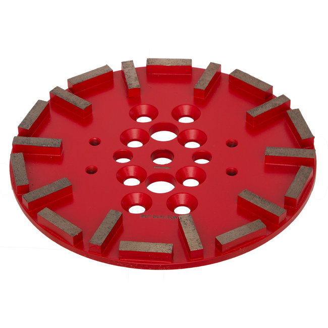 Schuurschijf 250mm 20 segm. #30 Soft Bond Rood