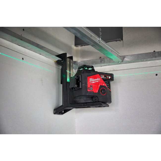 Milwaukee M12 3PL-401C driedimension. laser/3 groene cirkels
