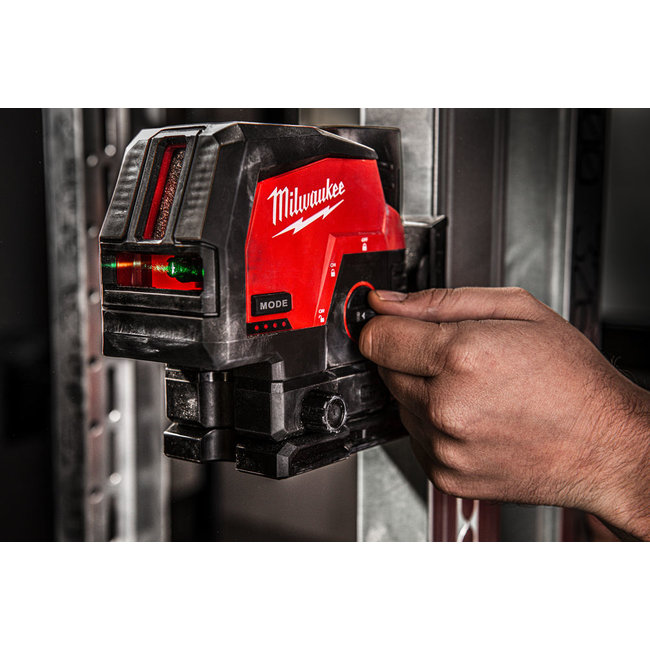 Milwaukee M12CLLP-301C groene kruislijnlaser/loodlaser