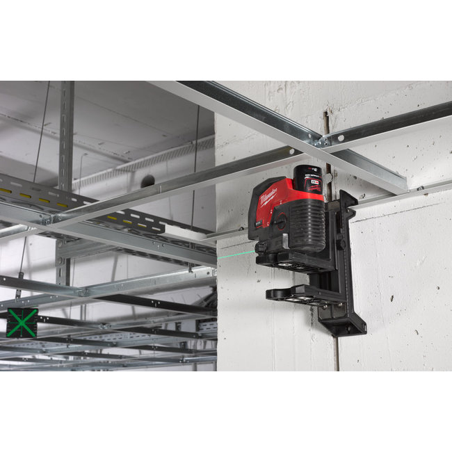 Milwaukee M12CLLP-301C groene kruislijnlaser/loodlaser