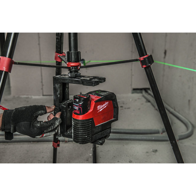 Milwaukee M12CLLP-301C groene kruislijnlaser/loodlaser