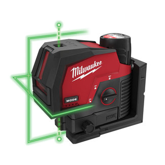 Milwaukee Milwaukee M12CLLP-301C groene kruislijnlaser/loodlaser