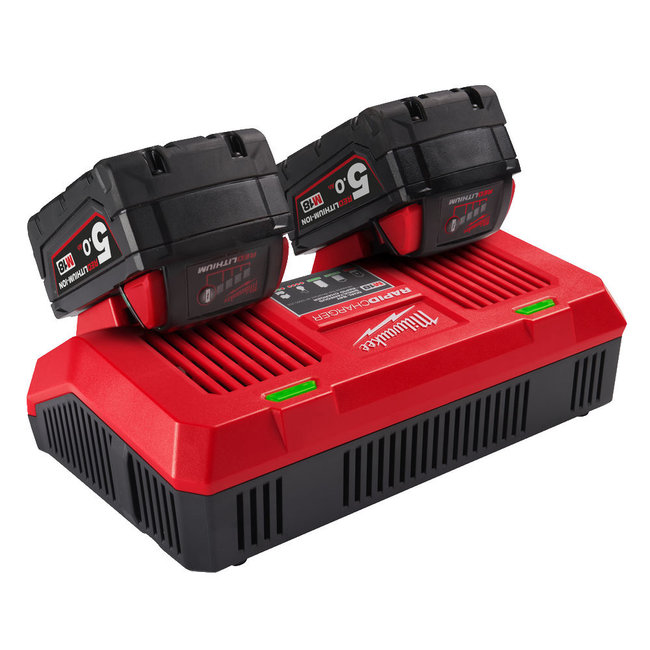 Milwaukee M18DFC Dual Bay Snellader