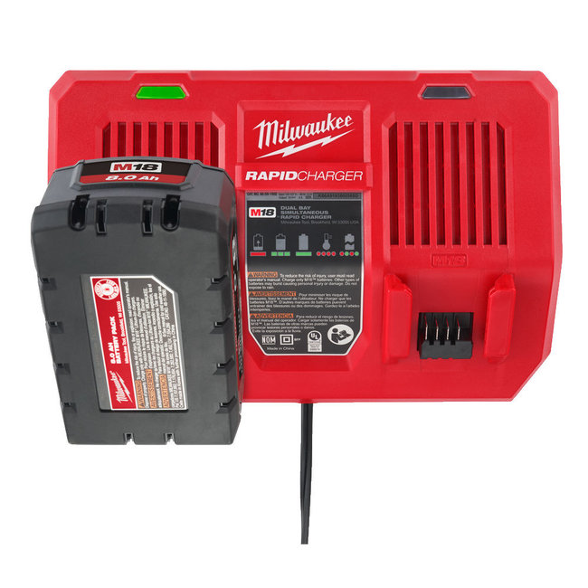 Milwaukee M18DFC Dual Bay Snellader