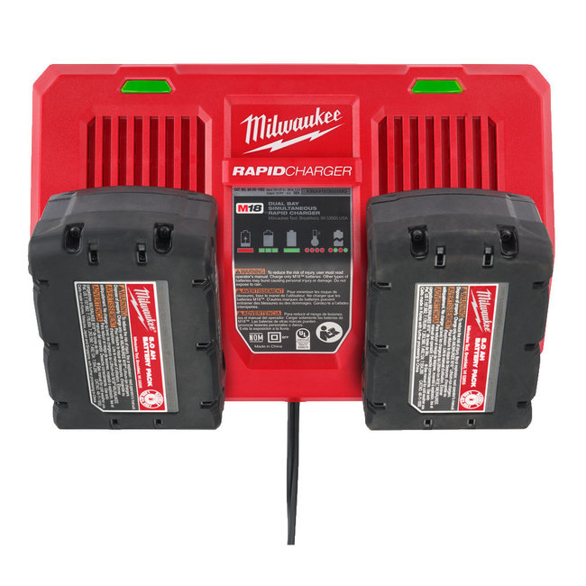Milwaukee M18DFC Dual Bay Snellader