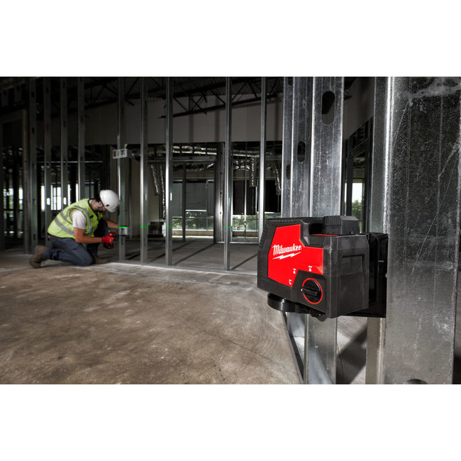 Milwaukee L4CLLP-301C Redlithium USB kruislijnlaser/loodlase