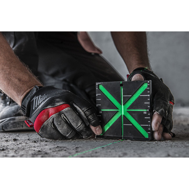 Milwaukee HI-VIST Laser richtplaat-extra goedzichtbaar