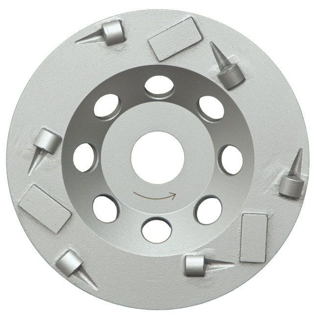 125/22,2mm Pristis komschijf PKD segm. / diamant Combi Goud