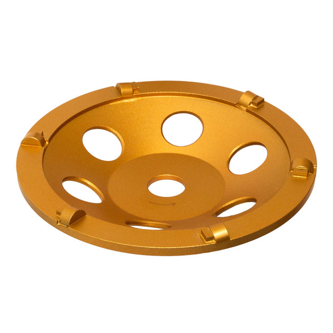 180/22,2mm Pristis komschijf PKD segm. Large Goud