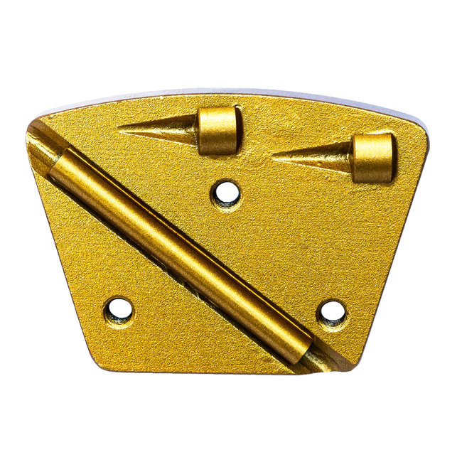 Schuurwings 2xPKD - 1xTCT staaf Blastrac 3xM6 - Goud