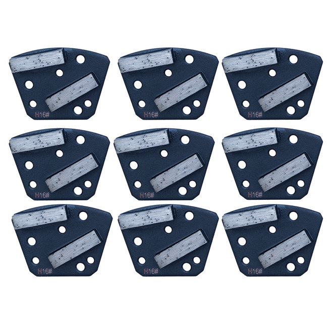 Schuurwings Hard #16/18 Blastrac zwart 3xM6+3xpingat