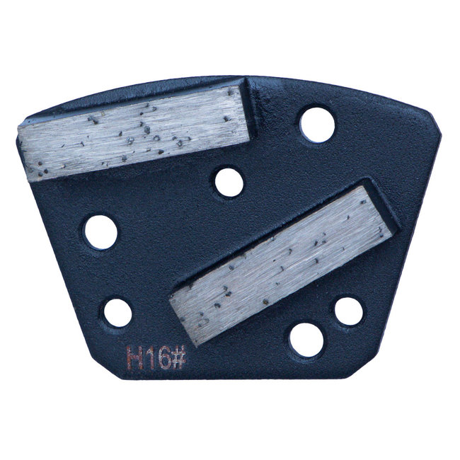 Schuurwings Hard #16/18 Blastrac zwart 3xM6+3xpingat