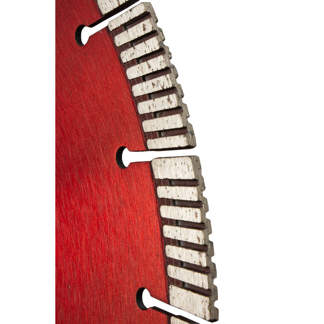 Diamantzaagblad 350/25,4 Pristis Top Turbo Beton - C15 3,2x15 24S  Met.rood