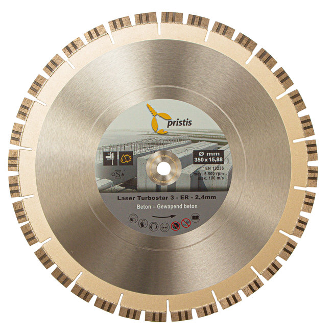 350/15,88 Turbostar 3-ER Laser Beton 36 segm. 2,4x12mm blank