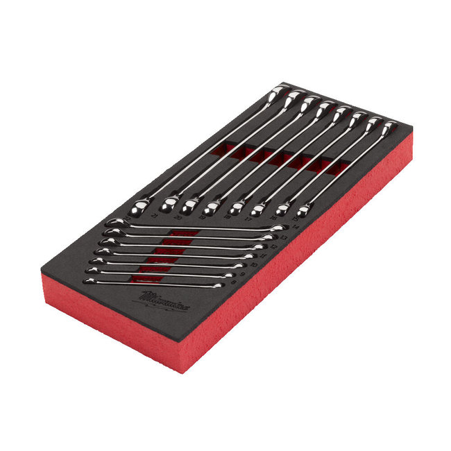 Milwaukee MAX BITE Combinatiesleutel Set Foam Inlay 15-delig