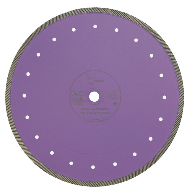 350/25,4mm Pristis Keramische Terrastegel, vb, lila