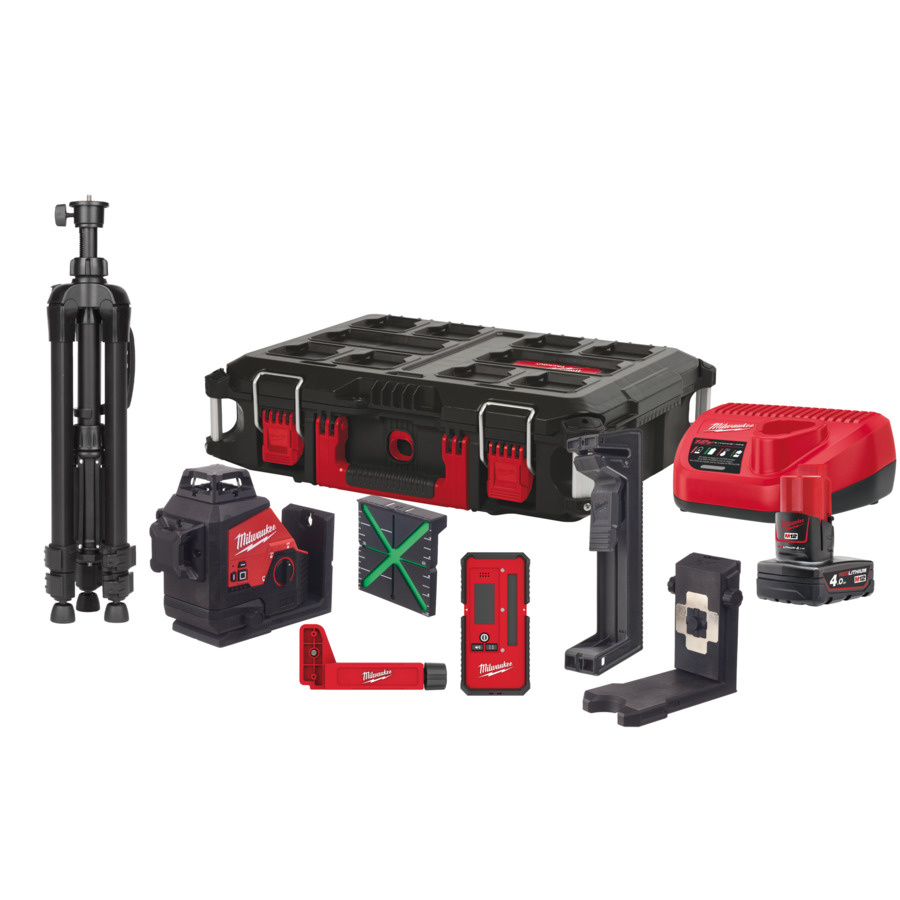 Milwaukee M123PLKIT401P 3 PLANE LASER KIT ZBM Nederland B.V.