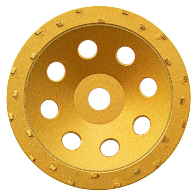 180/22,2mm Pristis komschijf PKD segm. Small Goud