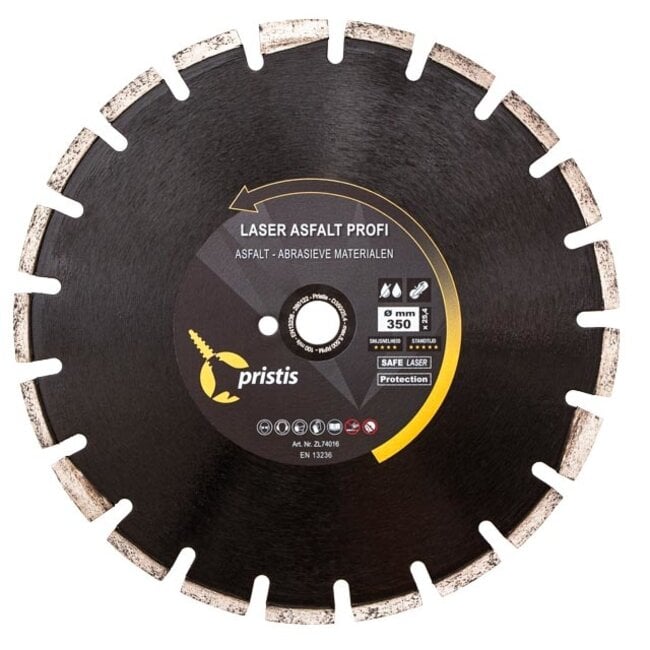 350/25,4 Pristis Lsr Asfalt Profi 38x3,2x10 21S Zwart