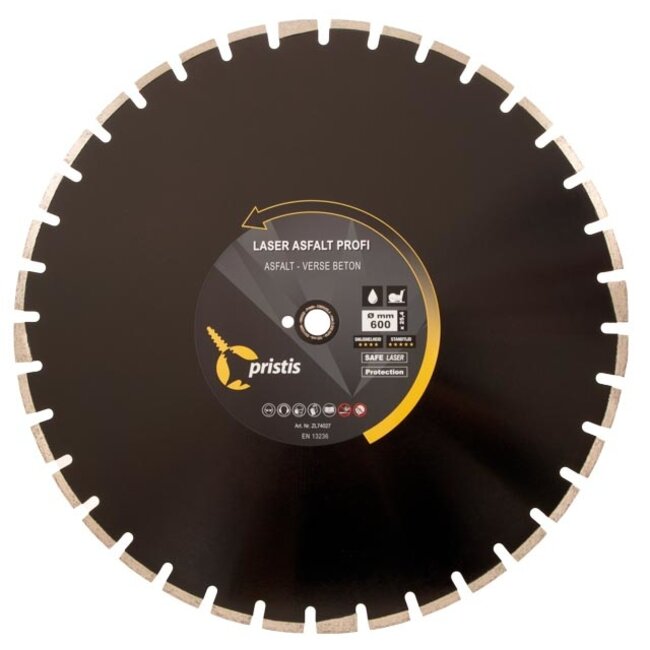 600/25,4 Pristis Lsr Asfalt Profi 40x4,5x10 36S Zwart