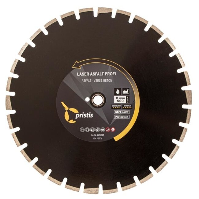 500/25,4 Pristis Lsr Asfalt Profi 40x4,0x10 30S Zwart