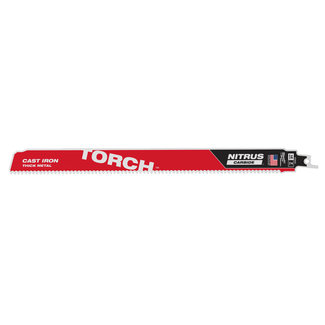 Milwaukee Reciproz.300mm 7tpi TORCH NITRUS CARBIDE Gietijzer per 1 Milwaukee Reciproz.300mm 7tpi TORCH NITRUS CARBIDE Gietijzer per 1