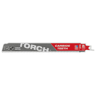 Milwaukee Reciproz.230mm 7tpi TORCH CARBIDE Metaal per 1 Milwaukee Reciproz.230mm 7tpi TORCH CARBIDE Metaal per 1