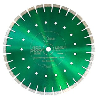 ZBM Diamondtools 300/15,88mm ZBM Beton Regular 2Speed Met. groen 2,4mm