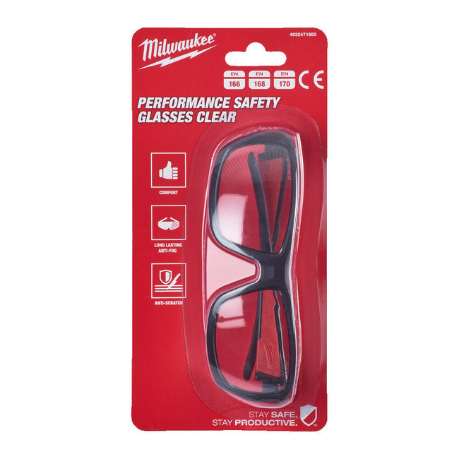 Milw. Performance veiligheidsbril helder 1pc