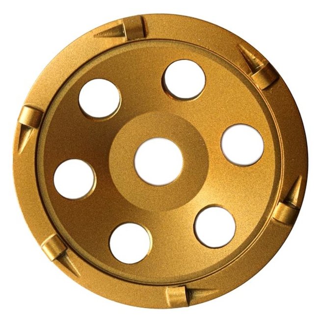 125/22,2mm Pristis komschijf PKD segm. Medium Goud