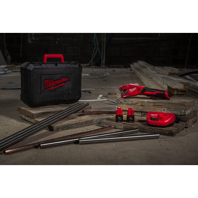 Milwaukee M12PCSS-202C pijpensnijder -koper/RVS/C-staal INOX