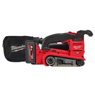 Milwaukee Milwaukee M18FBTS75-552 FUEL Bandschuurmachine Milwaukee Milwaukee M18FBTS75-552 FUEL Bandschuurmachine