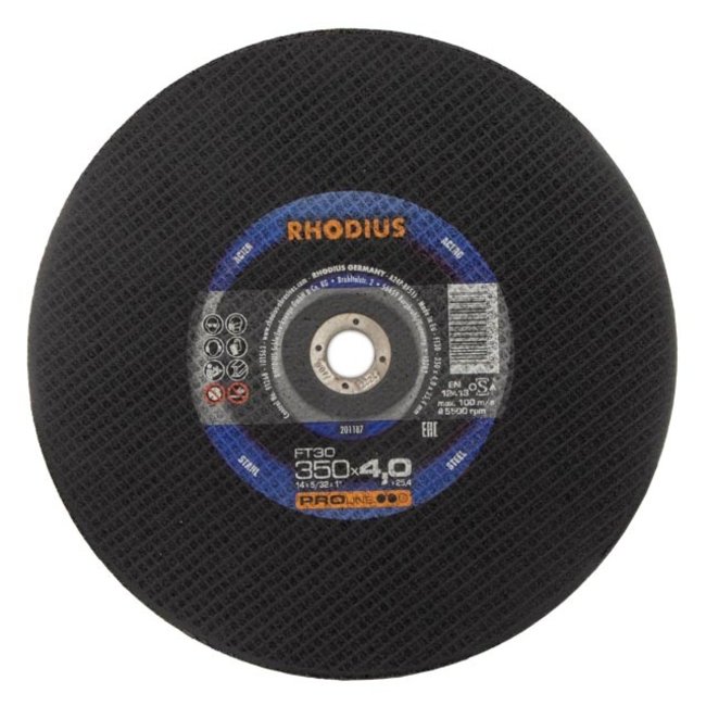 Doorslijpsch.RO 350/25,4x4,0 staal FT30 BF41 verp. 10st