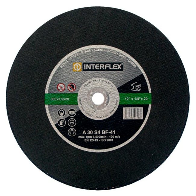 Doorslijpsch.IF 300/20,0x3,5 staal A30S4-BF41 verp. 10st